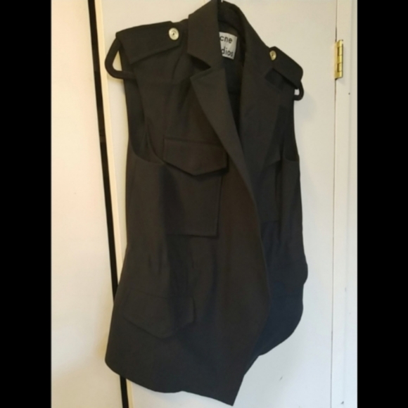Rare Acne Studios Revel Cargo Vest Size 34 XS - Picture 6 of 12